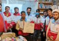 اعضا و داوطلبان  جمعیت هلال احمر شهرستان جوین خادم الشهدای مرکز فرهنگی دفاع مقدس جوین شدند